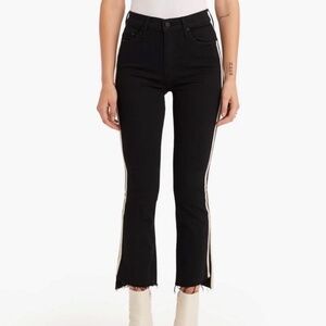 Mother insider crop step fray jeans